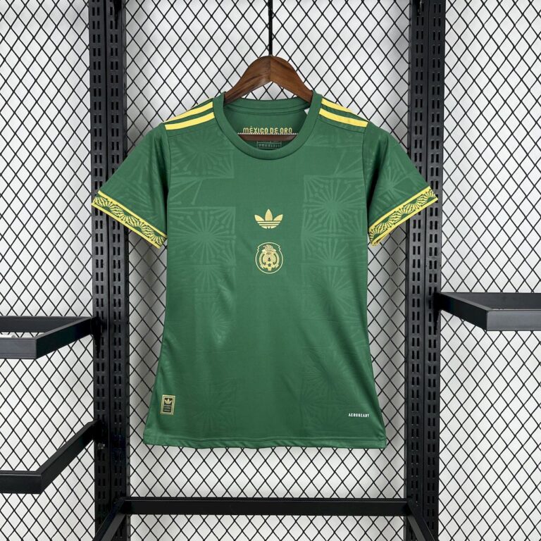 Womens Mexico 2025/26 Gold- Green Jersey
