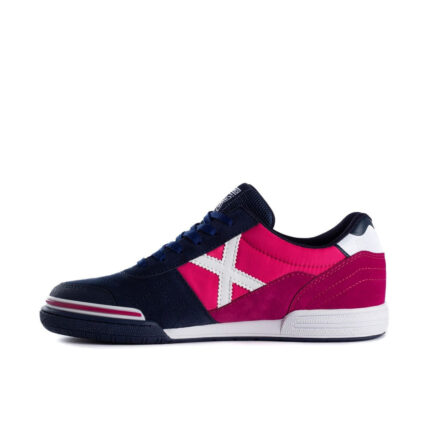 Munich Gresca Indoor Football Boots – Navy/Fuchsia – view 2
