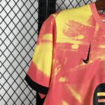 Mens Barcelona 2025/26 Orange Pre-Match Jersey 6