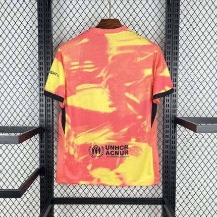 Mens Barcelona 2025/26 Orange Pre-Match Jersey 1