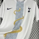 Mens Tottenham Hotspur 2025/26 White Gold Snake Edition Jersey 3