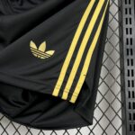 Mens Mexico 2025/26 Gold- Black Shorts 2