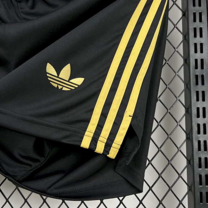 Mens Mexico 2025/26 Gold- Black Shorts 2