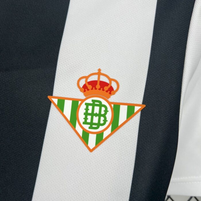 Mens Real Betis 2025/26 Black and white Jersey 6