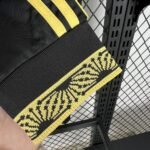 Mens Mexico 2025/26 Gold- Black Long Sleeve Jersey 4