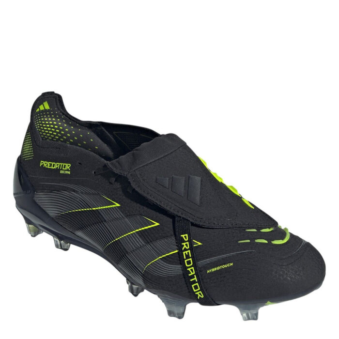 adidas Predator Firm Ground Football Boots – Black/Lemon – view 3