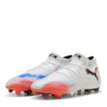 Puma Future 8 Firm Ground Football Boots – White/Black/Red