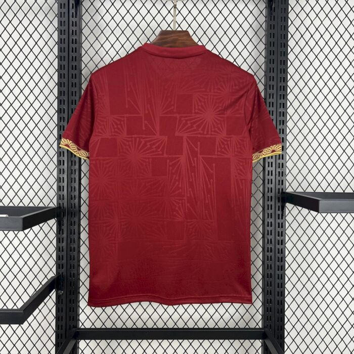 Mens Mexico 2025/26 Gold- Red Jersey 1
