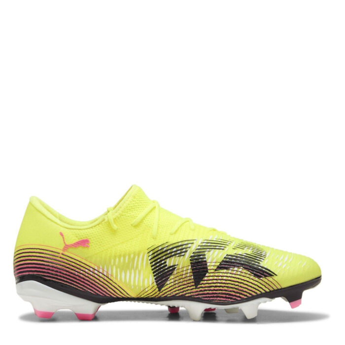 Puma Future 8 Firm Ground Football Boots – Yellw/Black/Sun - Image 4