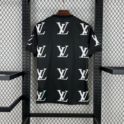 Mens Real Madrid 2025/26 Louis Vuitton Joint Edition Black Jersey 1
