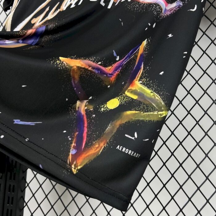 Mens Real Madrid 2025/26 Louis Vuitton Joint Edition Black colorful version Jersey 2