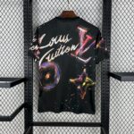 Mens Real Madrid 2025/26 Louis Vuitton Joint Edition Black colorful version Jersey 1