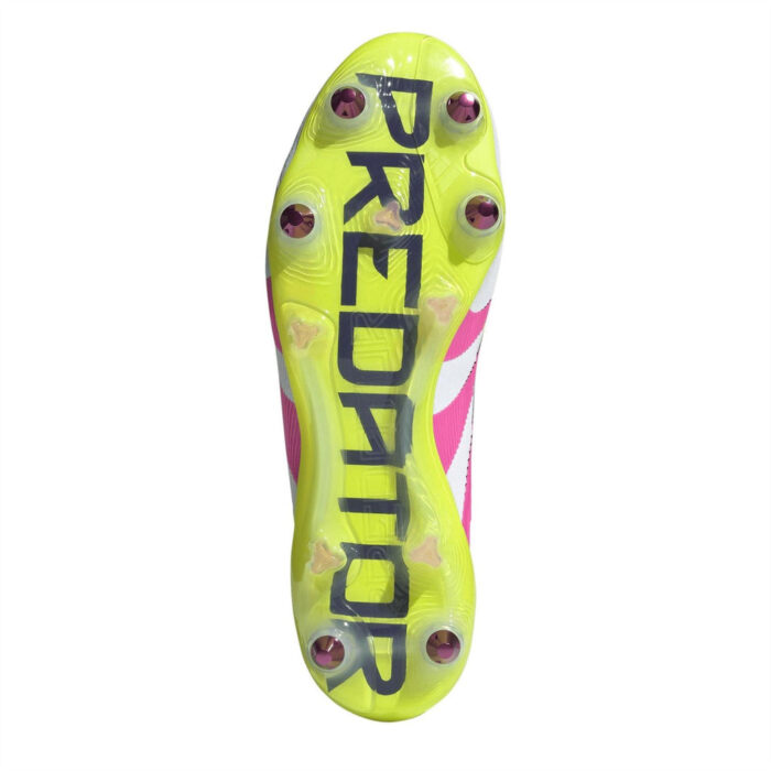 adidas Junior Soft Ground Football Boots – Wht/Pink/Lem - Image 6