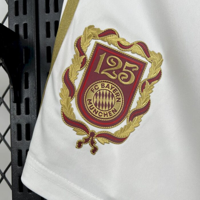 Mens Bayern Munich 2024/25 125 Anniversary White Shorts 3