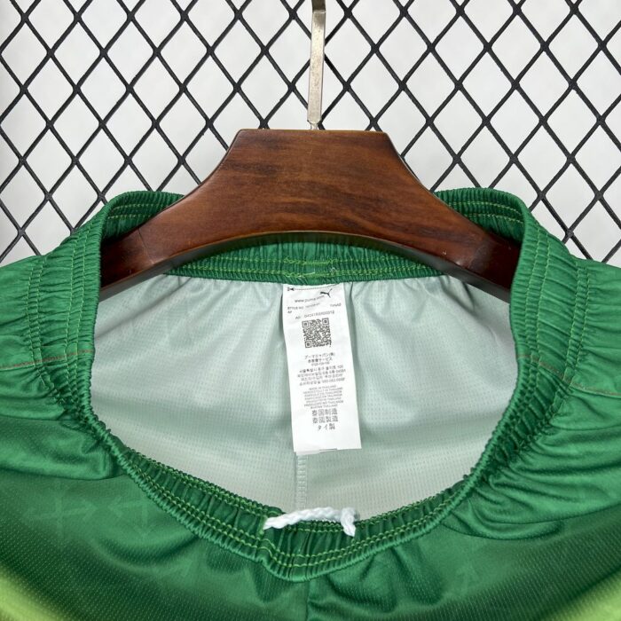 Mens AC Milan 2025/26 Co-Branded Edition Red Green Shorts 4