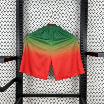 Mens AC Milan 2025/26 Co-Branded Edition Red Green Shorts 1