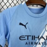 Kids Manchester City 2025/26 Home Kit 4