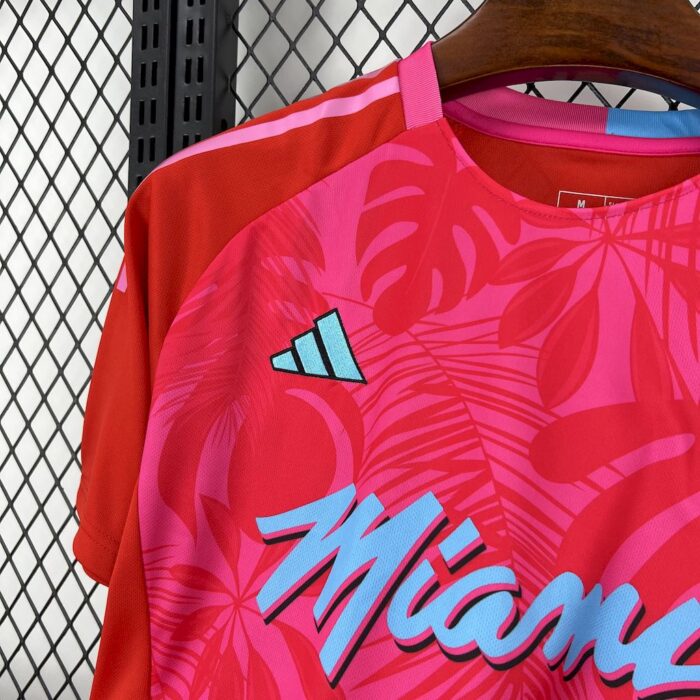 Mens Inter Miami CF 2025/26 Rose red Jersey 4