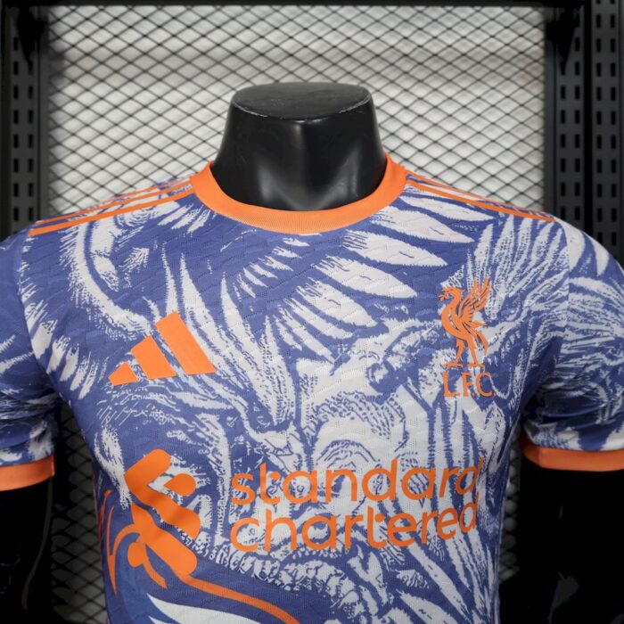 Mens Liverpool 2025/26 Grey Jersey Player Version 3