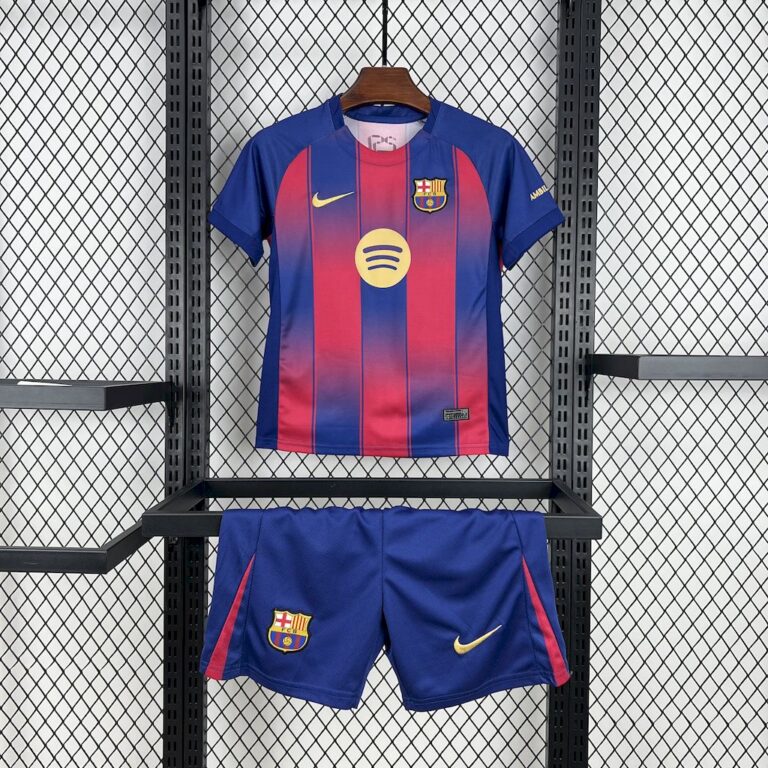 Kids Barcelona 2025/26 Home Kit