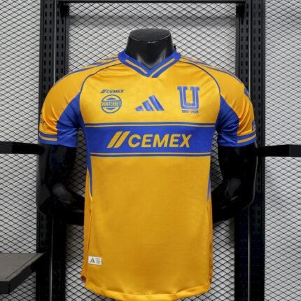 Mens Tigres UANL 2025/26 Home Jersey Player Version