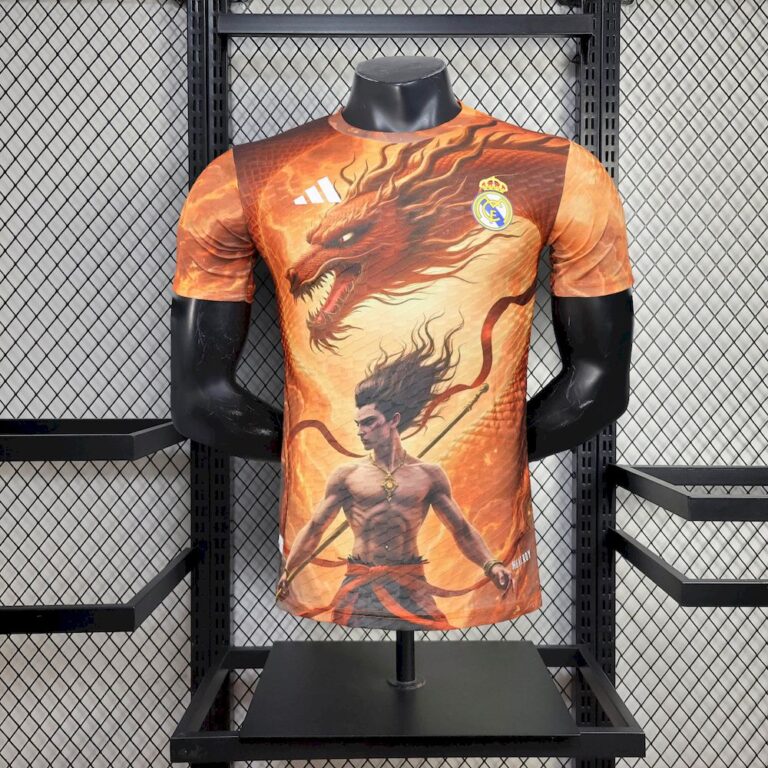 Mens Real Madrid 2025/26 Nezha Dragon Version Jersey Player Version