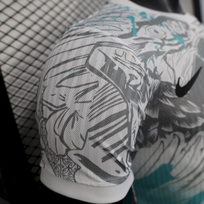 Mens Brazil 2025/26 White Parrot Edition Jersey Player Version 3