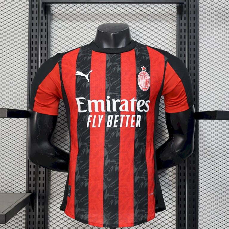Mens AC Milan 2025/26 Home Jersey Player Version