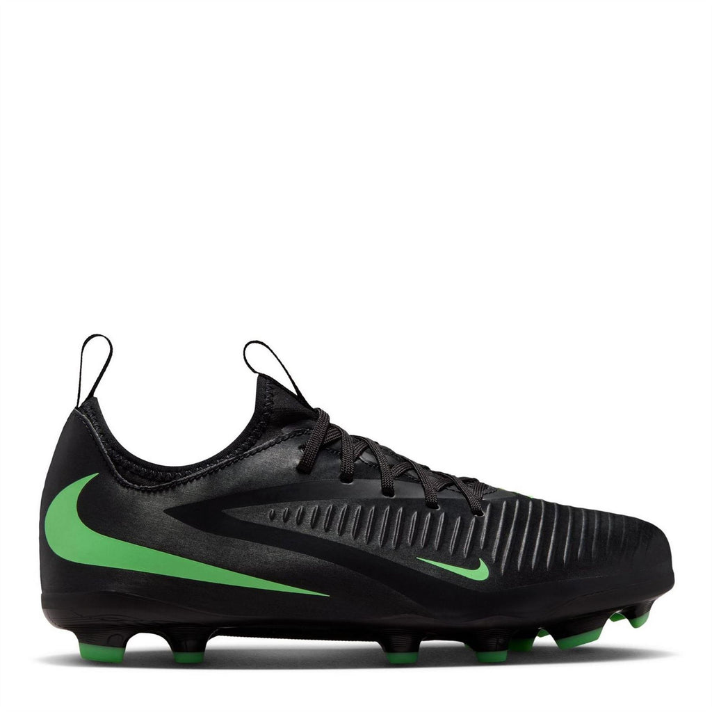 Nike Phantom 6 Junior Firm Ground Football Boots – Black/Green Nike Phantom 6 Junior Firm Ground Football Boots – Black/Green