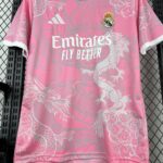 Mens Real Madrid 2025/26 Pink Dragon Jersey 2