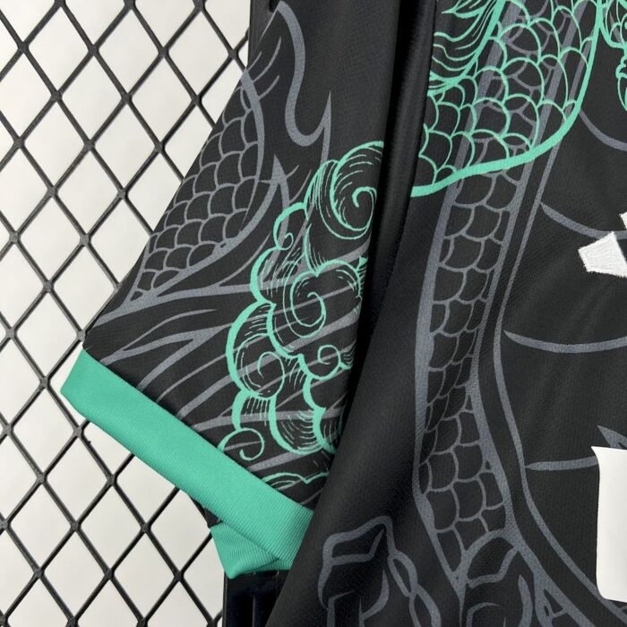 Mens Real Madrid 2025/26 Green and Black Dragon Jersey 5
