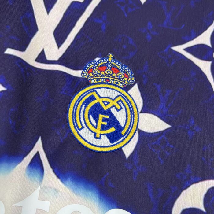 Mens Real Madrid 2025/26 Louis Vuitton Joint Edition Jersey 3
