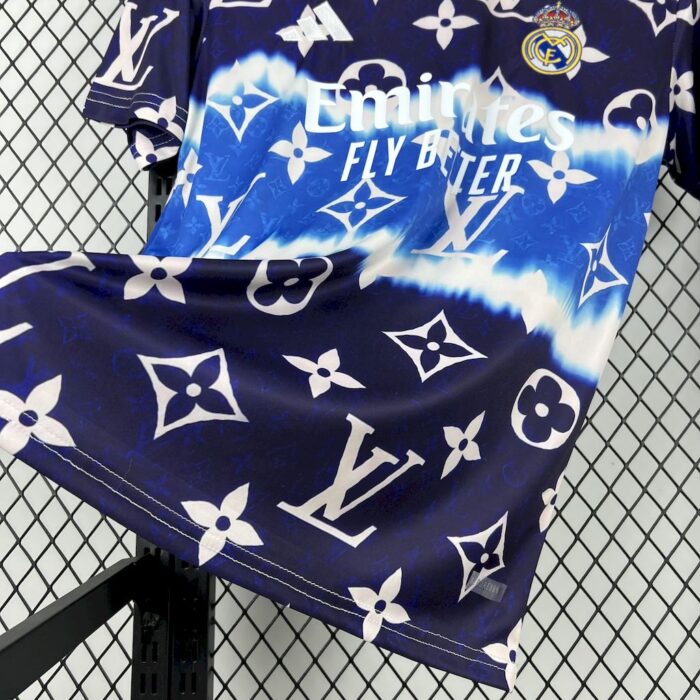 Mens Real Madrid 2025/26 Louis Vuitton Joint Edition Jersey 2