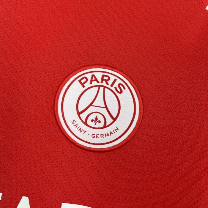 Mens Paris Saint-Germain 2024/25 Fourth Red Jersey 5