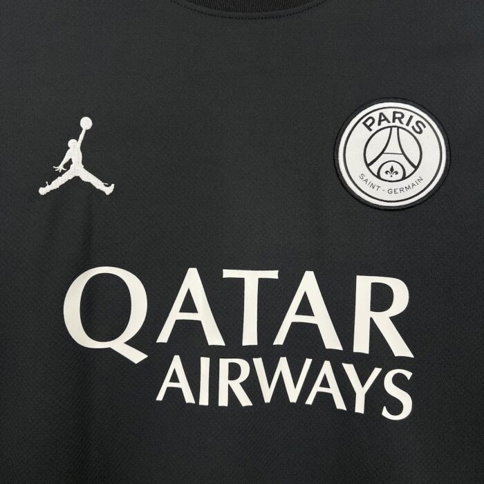 Mens Paris Saint-Germain 2024/25 Fourth Black Jersey 3