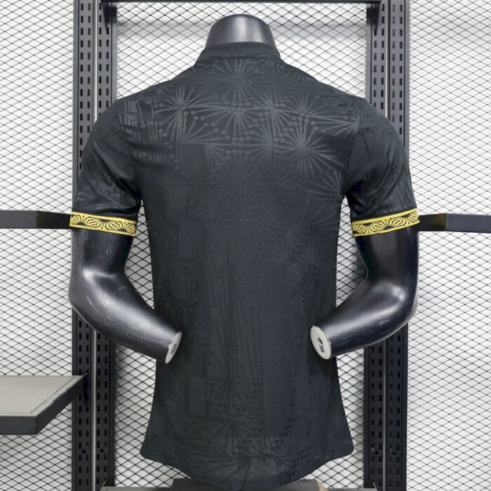 Mens Mexico 2025/26 Gold- Black Jersey Player Version 1