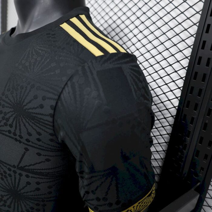 Mens Mexico 2025/26 Gold- Black Jersey Player Version 4