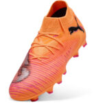 Puma Future 8 Junior Firm Ground Football Boots – Orange/Black – view 6