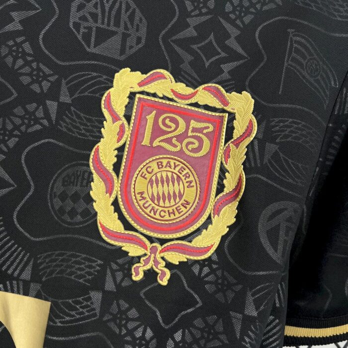 Mens Bayern Munich 2024/25 125 Anniversary Black Jersey 8