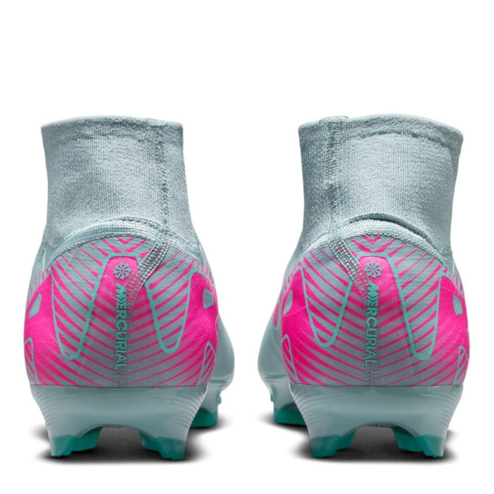 Nike Zoom Mercurial Superfly 10 Firm Ground Football Boots – Grey/Pink – view 5