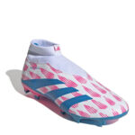 adidas Predator 24 Firm Ground Football Boots – White/Pink – view 3