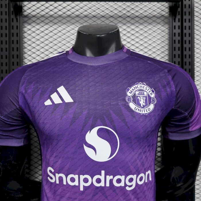 Mens Manchester United 2025/26 Purple Jersey Player Version 3
