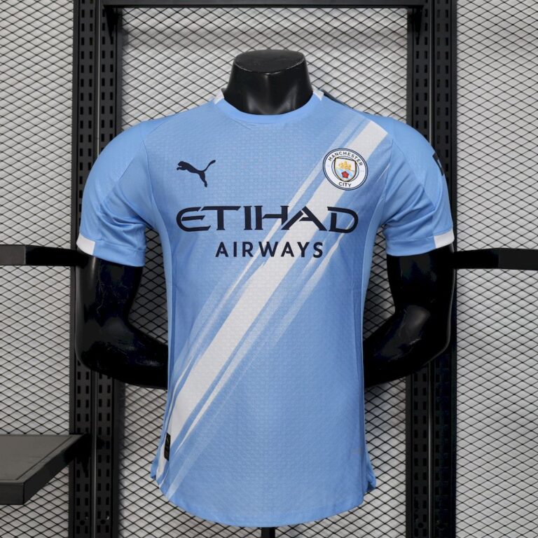 Mens Manchester City 2025/26 Home Jersey Player Version
