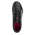 adidas Predator Junior Firm Ground Football Boots – Black/Red - Image 5