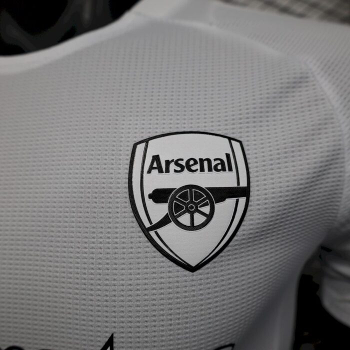 Mens Arsenal 2024/25 White Jersey Player Version 4