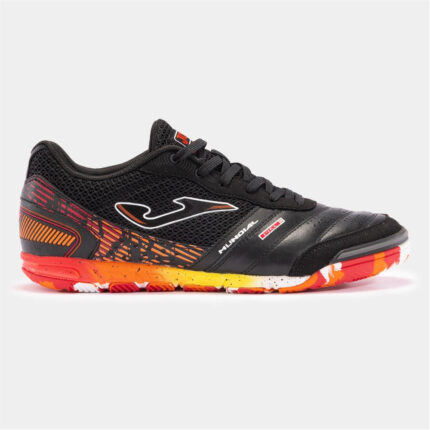 Joma Mundial Leather Indoor Football Boots – Black/Orange