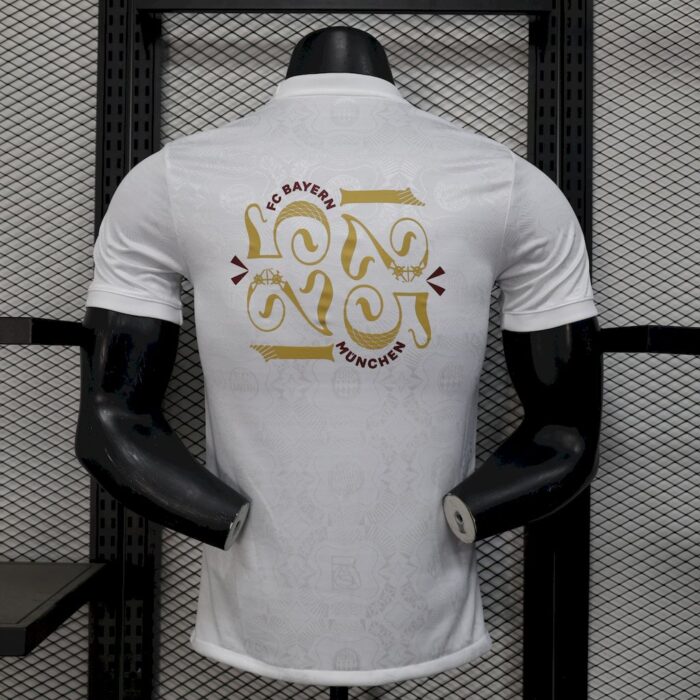 Mens Bayern Munich 2024/25 Anniversary Tee – White Jersey Player Version 1
