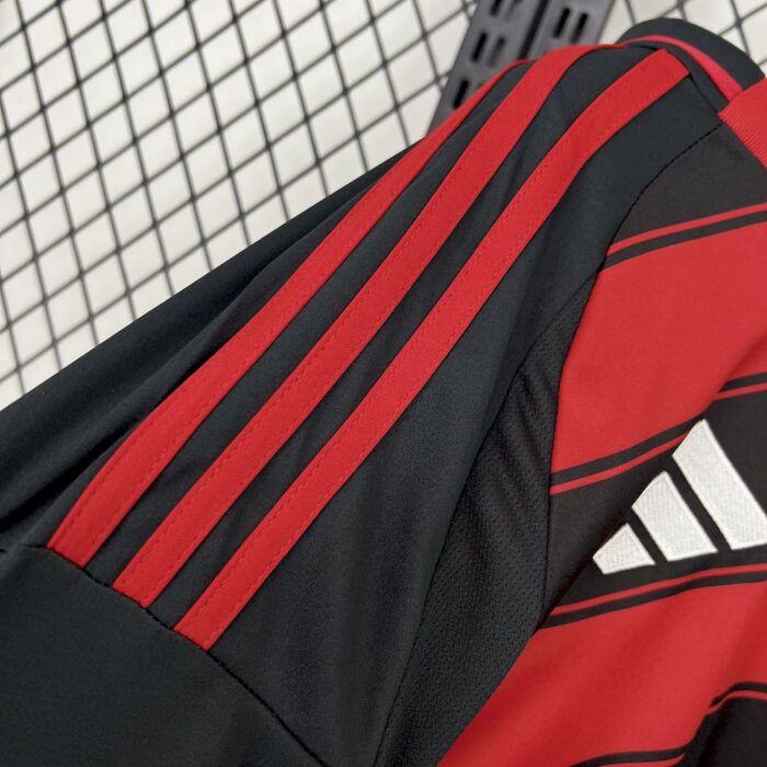 Mens Flamengo 2025/26 Home Long Sleeve Jersey 2