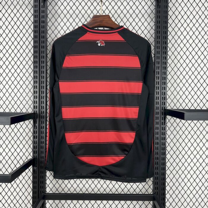 Mens Flamengo 2025/26 Home Long Sleeve Jersey 1