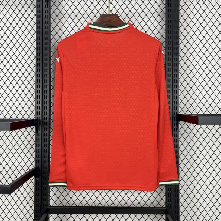 Mens Portugal 2025/26 Home Long Sleeve Jersey 1